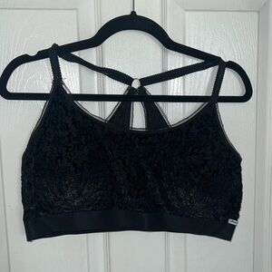 Black Velvet & Lace Bralette